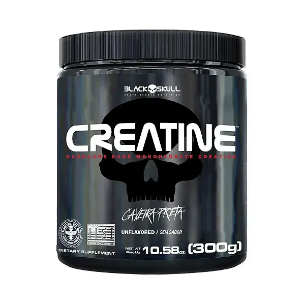 CREATINA MONOHIDRATADA  BLACK SKULL- 300G