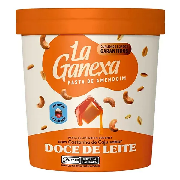 Pasta de Amendoim com Sabor Doce de Leite -  La Ganexa