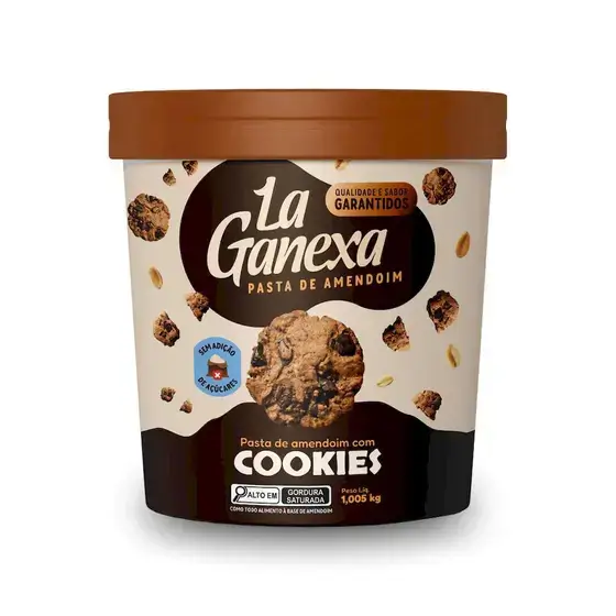 La Ganexa Pasta de Amendoim com Cookies - 1,005 kg
