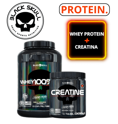 Kit Black -  Whey Protein + Creatina 300g