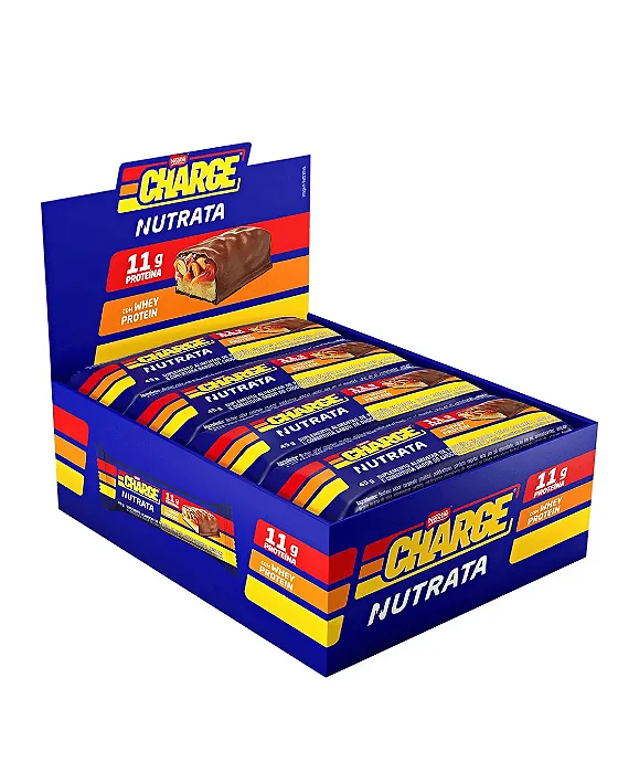 Caixa Barra de Proteína Charge Nestlé Zero Açúcar (12 Unidades) - Nutrata