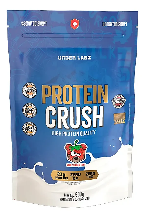 Whey Protein Crush (900g) - Under Labz Morango