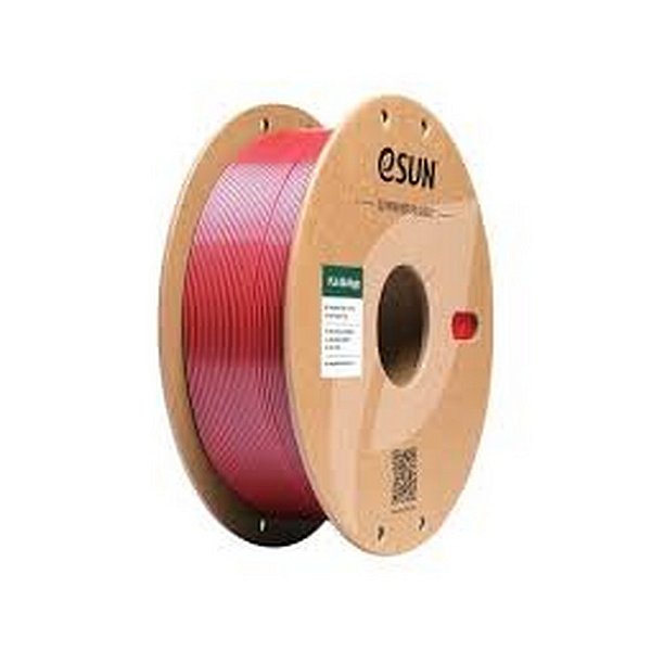 Filamento 3D PLA Vermelho e Preto Black Red Silk Magic Duo color 1Kg Esun