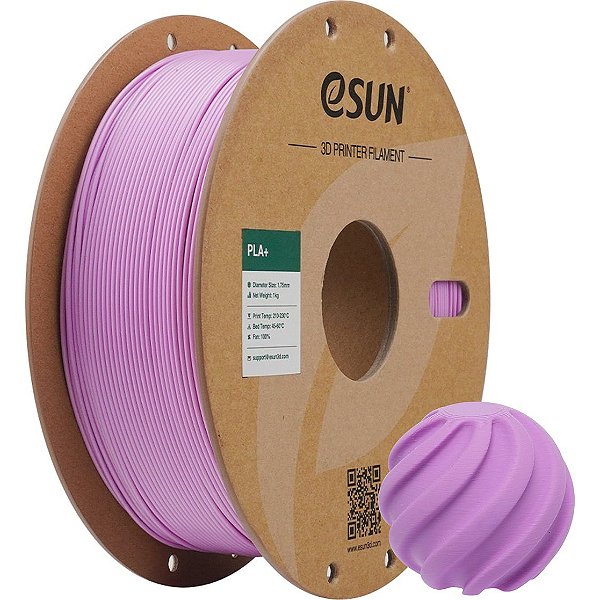 Filamento 3D PLA+ Lilás Lilac 1Kg Esun