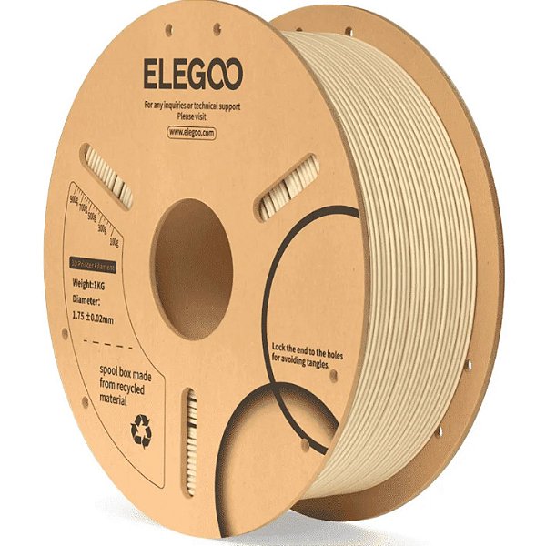 Filamento Elegoo PLA 1.75mm 1Kg Bege
