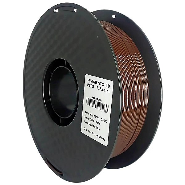 Filamento PETG Marrom Escuro 1Kg MasterPrint