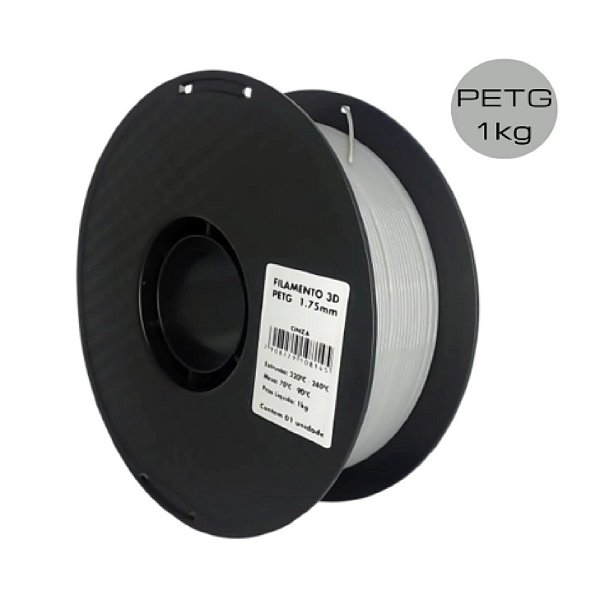 Filamento PETG Cinza 1Kg MasterPrint