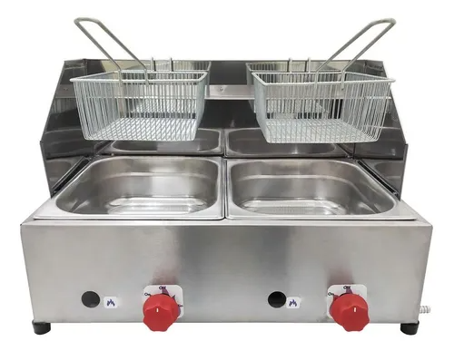 FRITADEIRA A GÁS 2 CUBA BAIXA PRESSÃO