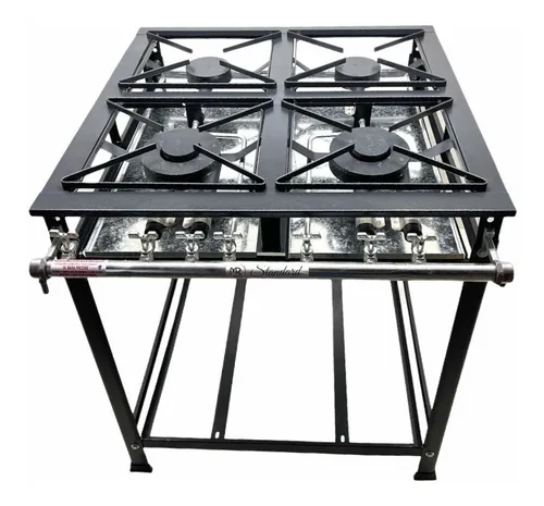 FOGAO IND 4 BOCAS 2QS / 2QD BAIXA PRESSÃO