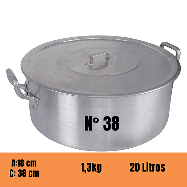 CAÇAROLA 38 20 L STANDARD C TAMPA