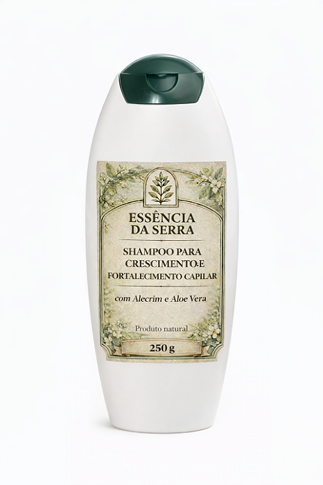 Shampoo para Crescimento e Fortalecimento Capilar - Com Alecrim e Aloe Vera