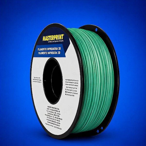 Filamento 3D PLA SILK 1,75mm Masterprint 1Kg - VERDE