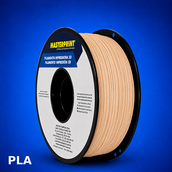 Filamento 3D PLA 1,75mm Masterprint 1Kg SKIN - COR DE PELE