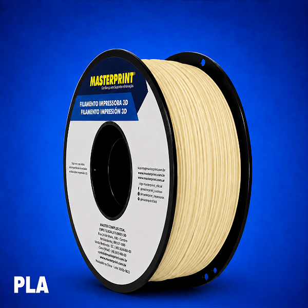 Filamento 3D PLA 1,75mm Masterprint 1Kg CREME ICECREAM
