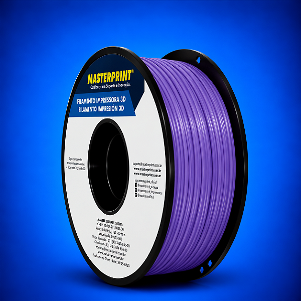 Filamento 3D PLA 1,75mm Masterprint 1Kg - ROXO
