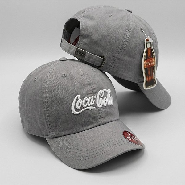 Coca Cola Frontal Cinza e Branco