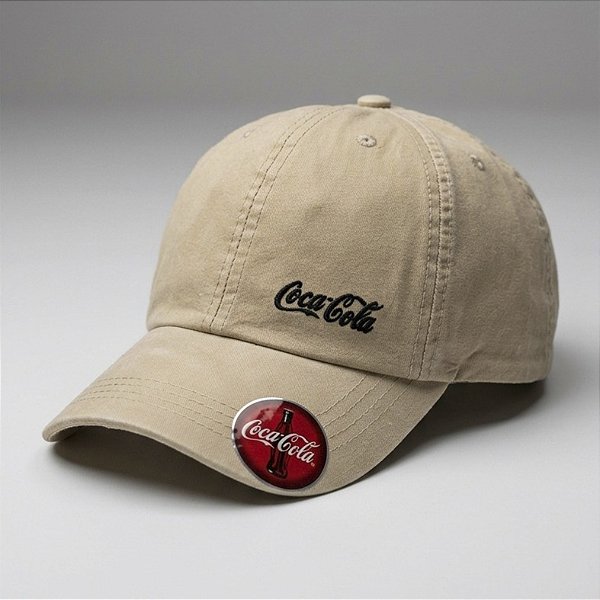 Coca Cola Lateral Bege e Preto