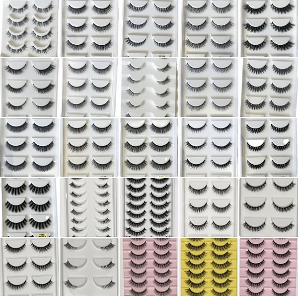 Cílios Postiços 10 pares