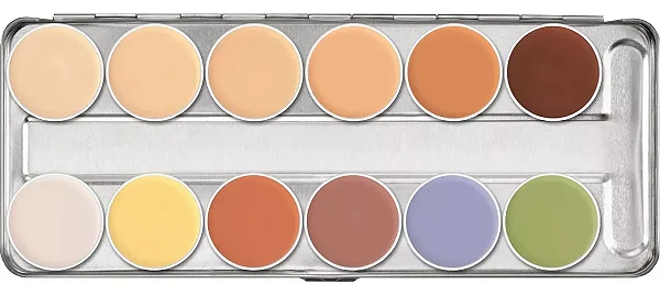 Paleta Dermacolor Kryolan 12 cores STN