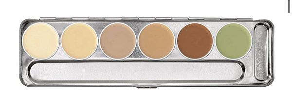 Paleta Dermacolor Kryolan 6 cores BP1