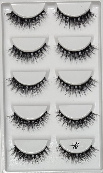 Cílios X01 5 pares