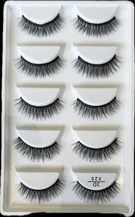 Cílios X25 5 pares