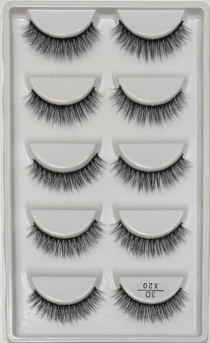 Cílios 3D X20 5 pares