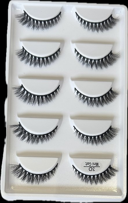 Cílios 3D Mini Cat 5 pares