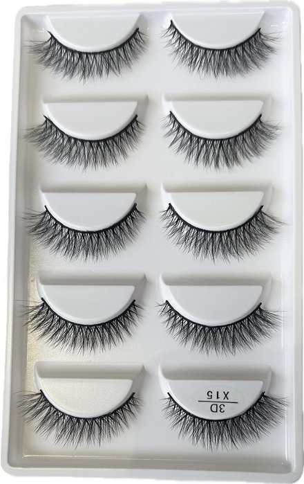 Cílios 5 pares 3D X15