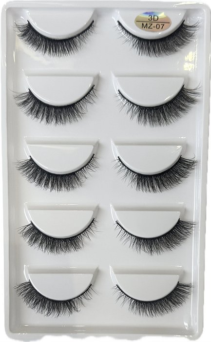 Cílios MZ07 5 pares