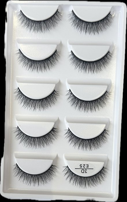 Cílios 3D E25 5 pares