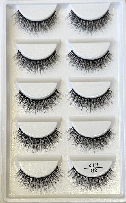 Cílios 3D H12 5 pares