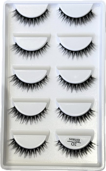 Cílios 3D E01 mini 5 pares