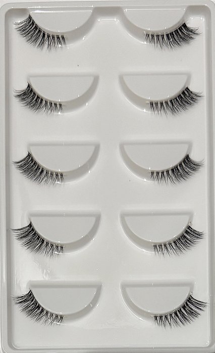 Cílios de canto 5 pares