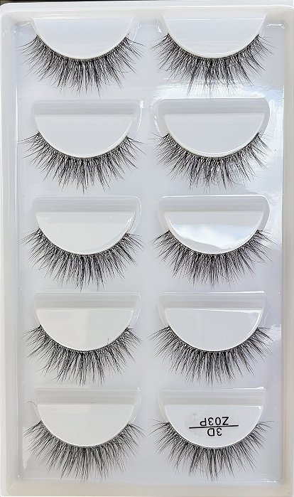 Cílios postiços 05 pares modelo Z03P