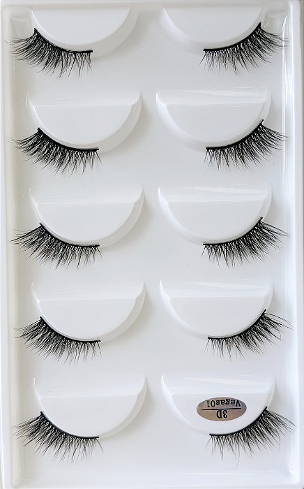 Cílios 5 pares Vegas