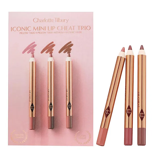 Kit de lápis Labial Iconic Mini Lip Cheat Trio - Charlotte Tilbury