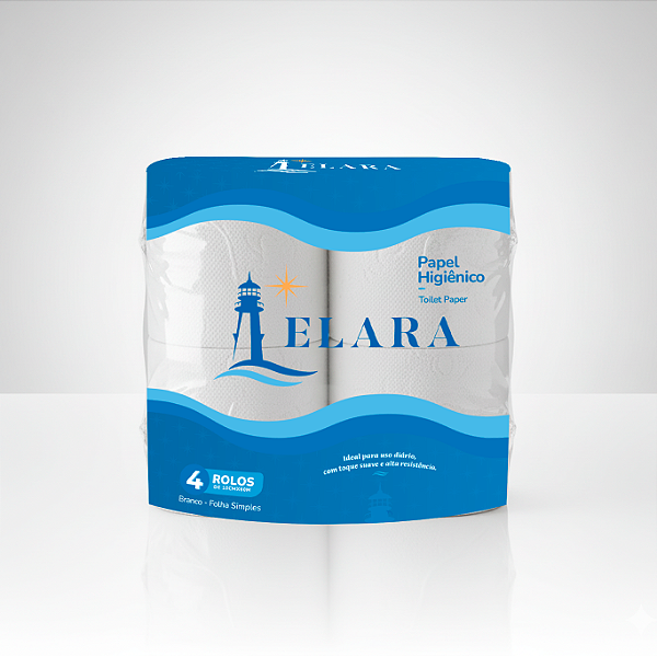 Papel Higiênico Folha Simples 4 Rolos 60m Branco