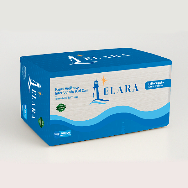 Papel Higiênico Cai-Cai 100% Celulose 2000 Folhas
