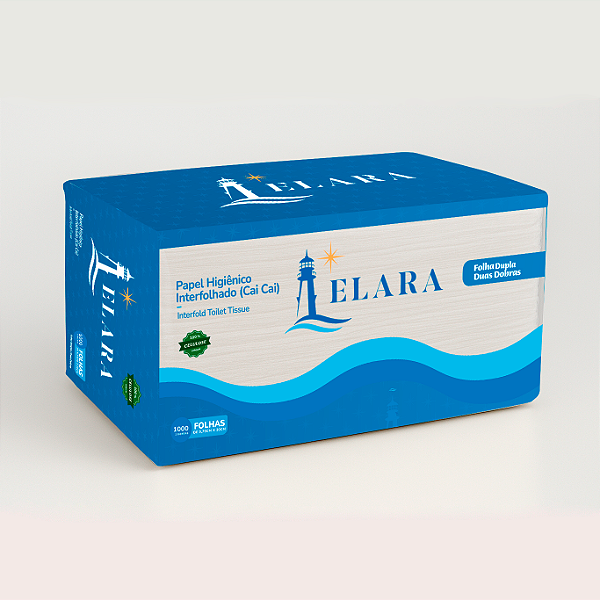 Papel Higiênico Cai-Cai Folha Dupla 1000 Folhas