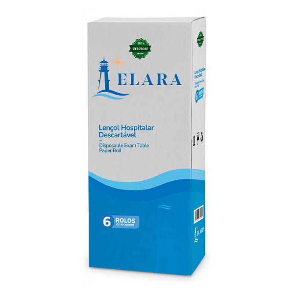 Lençol Hospitalar 100% Celulose 6 Rolos 50x50m