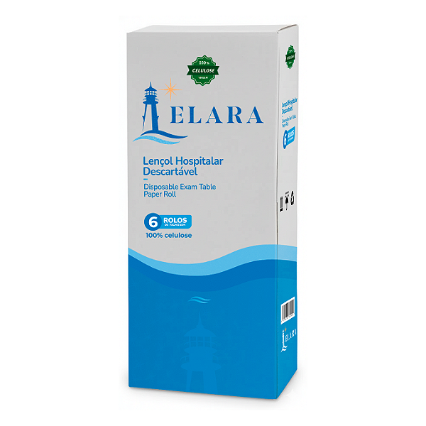 Lençol Hospitalar Celulose 6 Rolos 70x50m