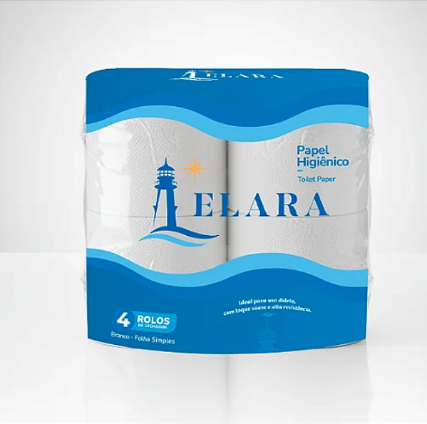 Papel Higiênico 100% Celulose 30m 4 Rolos Folha Dupla