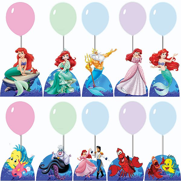 Ariel Pequena Sereia Centro de Mesa