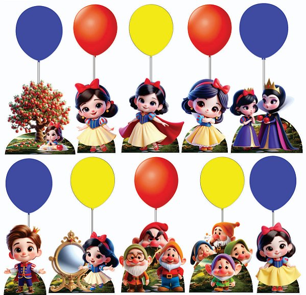 Branca de Neve Cut Centro de Mesa