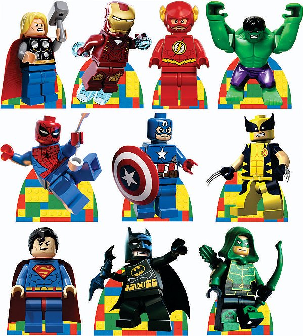 Lego Heróis Displays
