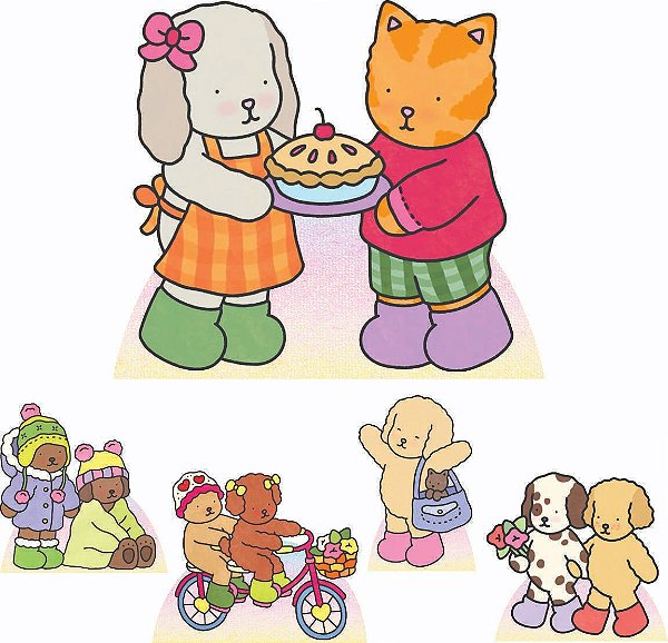 Boobie Goods Kit 1 Display de Chão 4 de Mesa Festa Cenários Totens