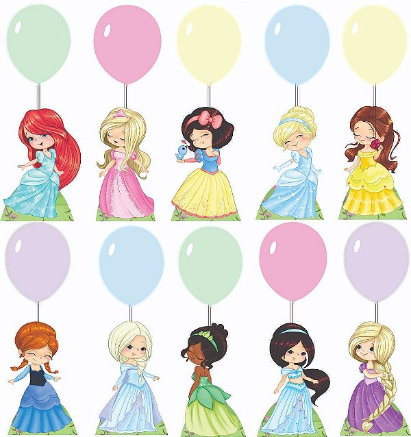 Princesas Cut Centro de Mesa