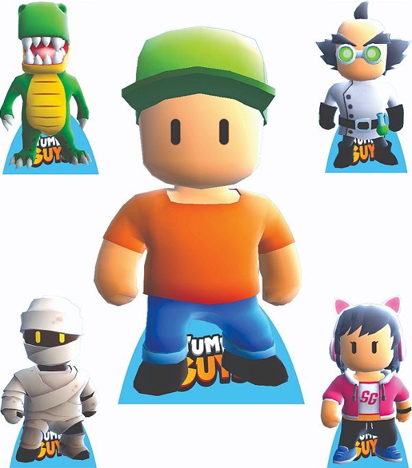 Stumble Guys Kit 1 Display de Chão e 4 Displays de Mesa