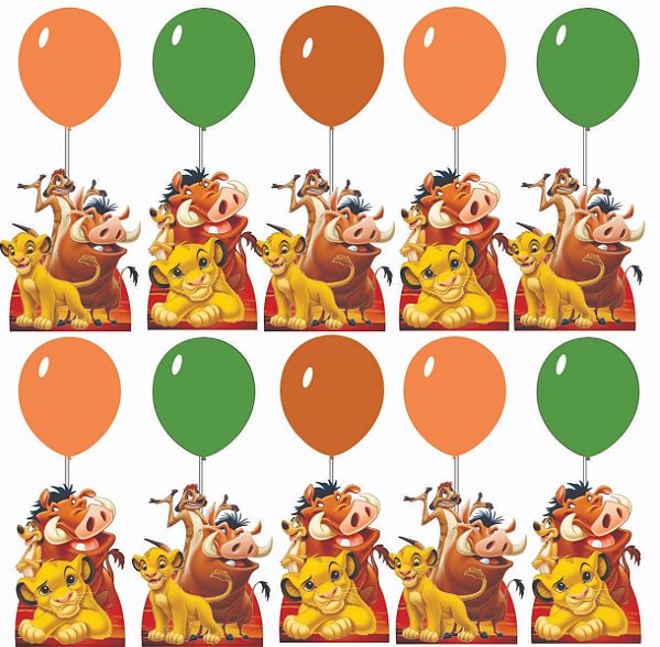 REI LEÃO CENTRO DE MESA